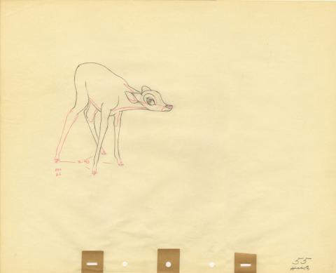 Bambi Production Drawing - ID: aprbambi20026 Walt Disney
