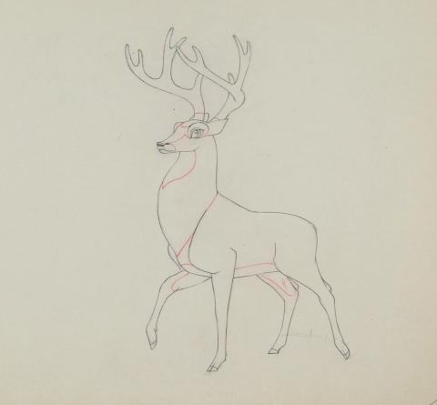 Bambi Production Drawing - ID: aprbambi20214 Walt Disney