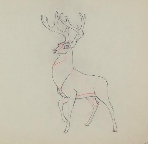 Bambi Production Drawing - ID: aprbambi20217 Walt Disney