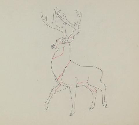Bambi Production Drawing - ID: aprbambi20219 Walt Disney