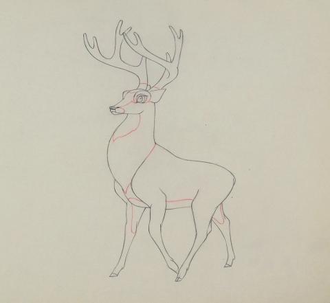 Bambi Production Drawing - ID: aprbambi20226 Walt Disney