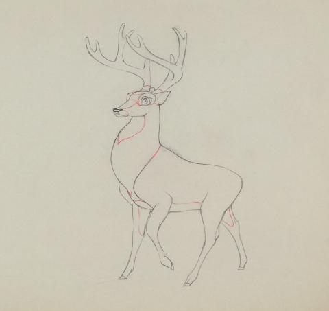 Bambi Production Drawing - ID: aprbambi20227 Walt Disney