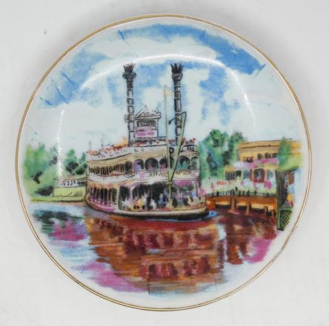 Disneyland Mark Twain Riverboat Decorative Mini Plate - ID: aprdisneyland20317 Disneyana