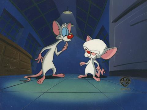 Pinky and the Brain Production Cel and Background - ID: aprpinkyRCS7290 Warner Bros.