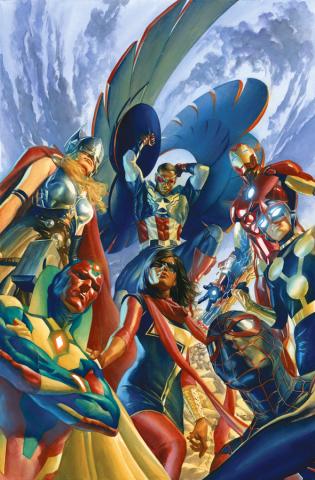 All New All Different Avengers #1 Mini Canvas Print - ID: aprrossAR0017MC Alex Ross