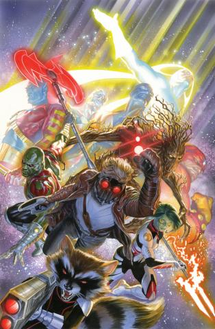 Guardians of the Galaxy Signed Giclee on Canvas Print - ID: aprrossAR0036C Alex Ross