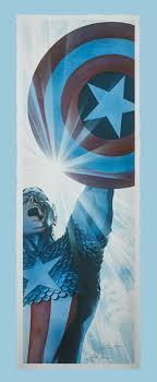 Captain America Triumphant Signed Giclee on Paper Print - ID: aprrossAR0041P Alex Ross