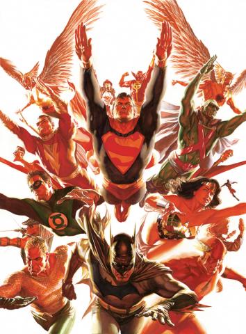 The World's Greatest Super-Heroes Signed Giclee on Canvas Print - ID: aprrossAR0060C Alex Ross