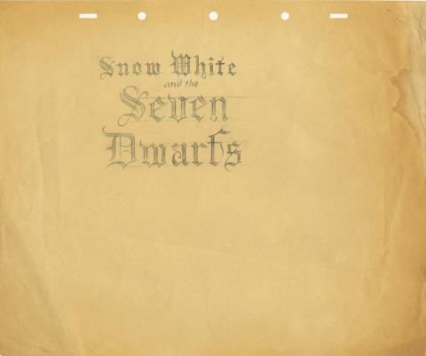 Snow White Title Development Drawing - ID: aprsnowwhite20032 Walt Disney