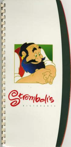 Stromboli's Ristorante Menu - ID: augdismenu20007 Disneyana