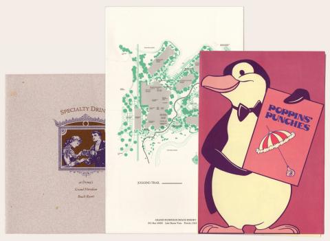 Collection of Grand Floridan Beach Resort Menus - ID: augdismenu20391 Disneyana