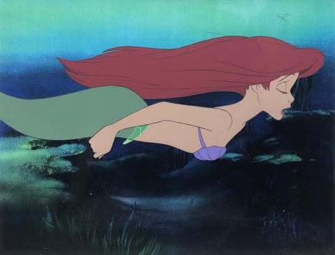 The Little Mermaid Production Cel - ID: augmermaid19274 Walt Disney