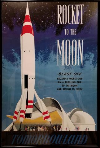 Disney Gallery Rocket to the Moon Attraction Poster - ID: augposter20018 Disneyana