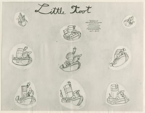 Little Toot Photostat Model Sheet - ID: dismodel19051 Walt Disney