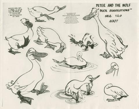 Peter and the Wolf Photostat Model Sheet - ID: dismodel19056 Walt Disney