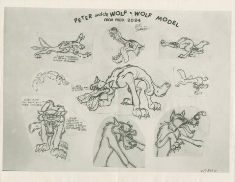 Peter and the Wolf Photostat Model Sheet - ID: dismodel19058 Walt Disney