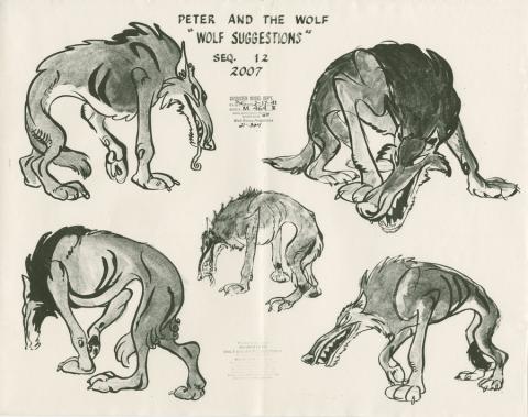 Peter and the Wolf Photostat Model Sheet - ID: dismodel19059 Walt Disney