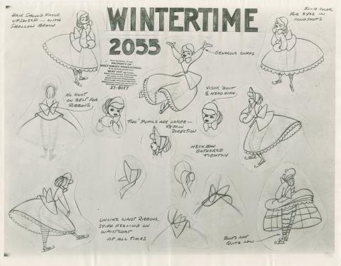 Once Upon a Wintertime Photostat Model Sheet - ID: dismodel19073 Walt Disney