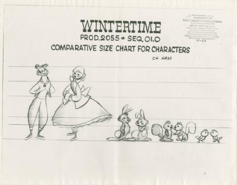 Once Upon a Wintertime Photostat Model Sheet - ID: dismodel19075 Walt Disney