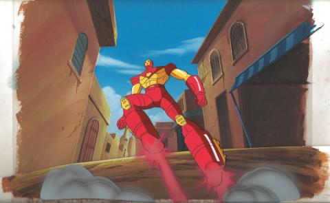Iron Man Production Cel & Background - ID: iron32323 Marvel