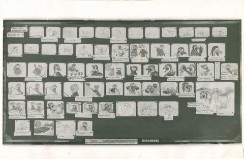 The Rescuers Photostat Storyboard Sheet - ID: janmodel20291 Walt Disney