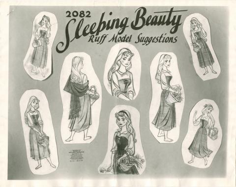 Sleeping Beauty Photostat Model Sheet - ID: janmodel20317 Walt Disney