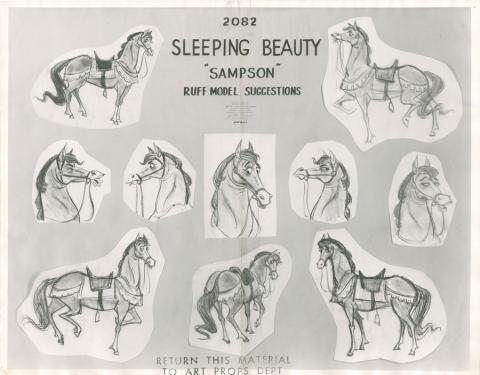 Sleeping Beauty Photostat Model Sheet - ID: janmodel20328 Walt Disney