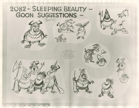 Sleeping Beauty Photostat Model Sheet - ID: janmodel20338 Walt Disney