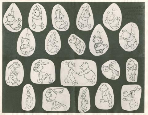 Winnie the Pooh Photostat Model Sheet - ID: janmodel20364 Walt Disney