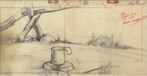 Tom and Jerry Layout Drawing - ID: jantomjerry20095 MGM