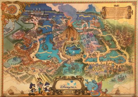 Tokyo DisneySea Map - ID: julydisneyland20317 Disneyana
