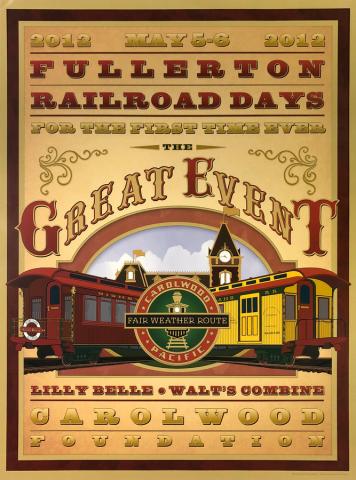 Fullerton Railroad Days Poster - ID: julyrailroad20381 Disneyana