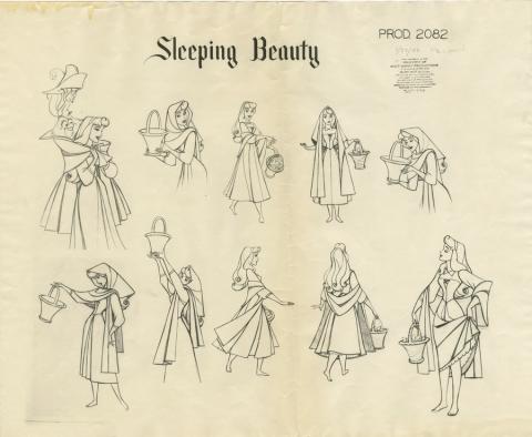 Sleeping Beauty Photostat Model Sheet - ID: julysleeping20235 Walt Disney