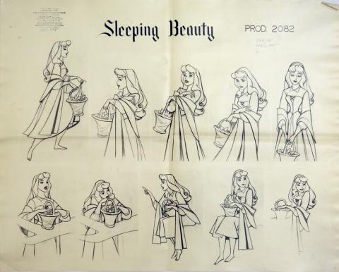 Sleeping Beauty Photostat Model Sheet - ID: julysleeping20302 Walt Disney