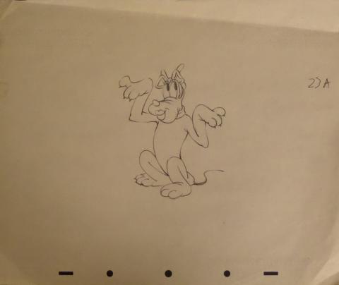 Pluto Production Drawing - ID: jundis044 Walt Disney