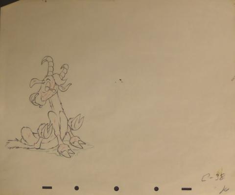 Bill Posters Original Production Drawing - ID: jundis084 Walt Disney