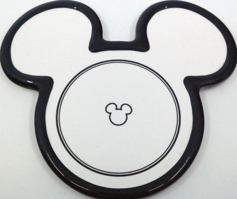 Mickey Mouse Ceramic Trivet - black and white - ID: jundisneyana20075 Disneyana