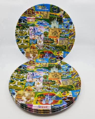 Magic Kingdom Map Plate Set - ID: jundisneyana20082 Disneyana