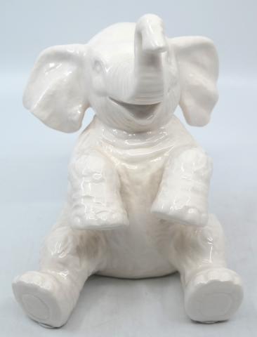 Jungle Cruise White Ceramic Elephant Figurine - ID: jundisneyana20214 Disneyana