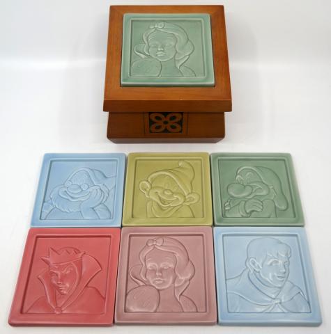 Snow White Ceramic Coaster Set - ID: jundisneyana20234 Disneyana