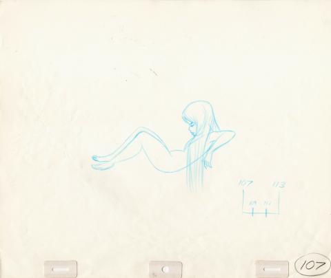 Little Mermaid Production Drawing - ID: junmermaid20182 Walt Disney