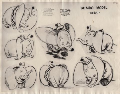 Dumbo Photostat Model Sheet - ID: junmodel20096 Walt Disney