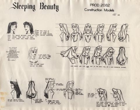 Sleeping Beauty Photostat Model Sheet - ID: junmodel20099 Walt Disney