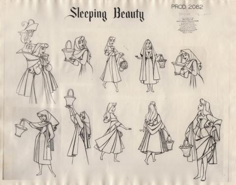 Sleeping Beauty Photostat Model Sheet - ID: junmodel20101 Walt Disney