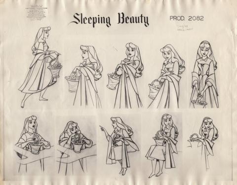 Sleeping Beauty Photostat Model Sheet - ID: junmodel20114 Walt Disney