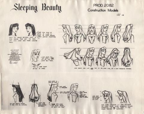 Sleeping Beauty Photostat Model Sheet - ID: junmodel20115 Walt Disney