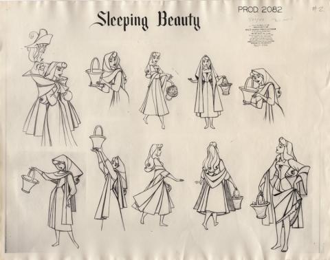 Sleeping Beauty Photostat Model Sheet - ID: junmodel20117 Walt Disney