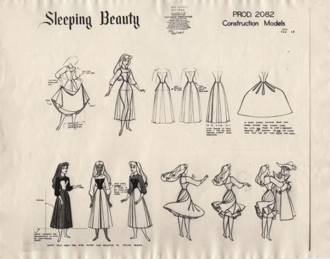 Sleeping Beauty Photostat Model Sheet - ID: junmodel20118 Walt Disney