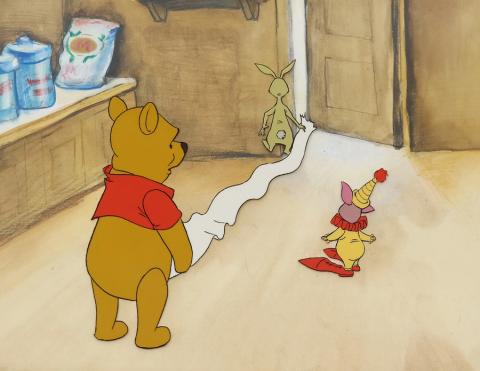 Winnie the Pooh Production Cel & Background - ID: marwinnie20904 Walt Disney