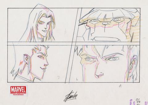 Fantastic Four Signed Layout Drawing - ID: mayfantastic20015 Marvel